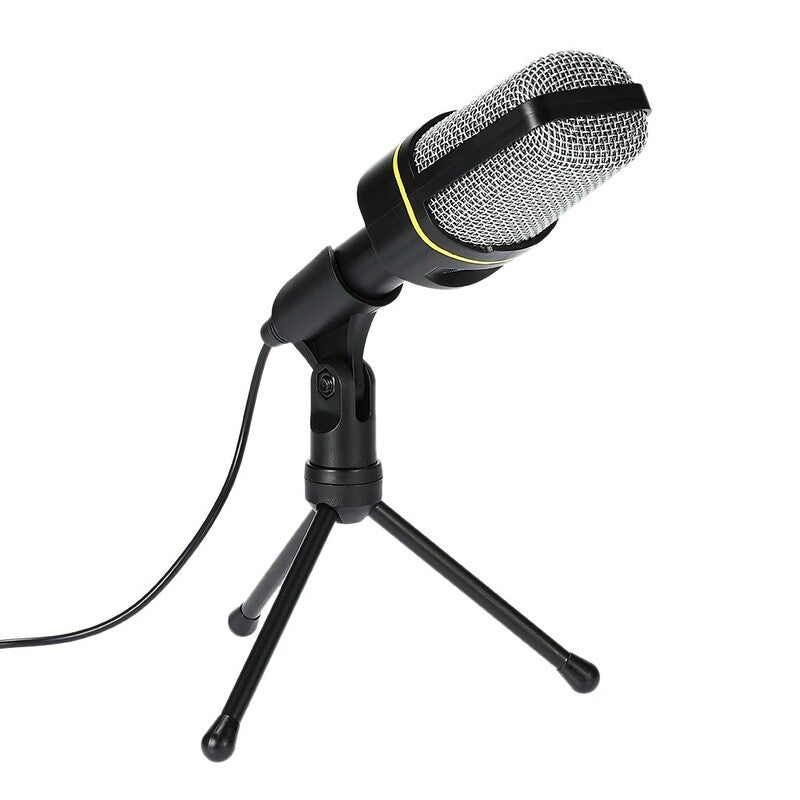 Condenser Microphone Professional 3.5Mm Wired Capacitive With Tripod Stand