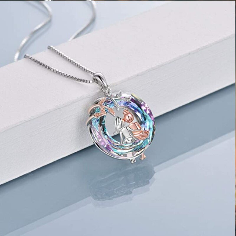 Veile Studios Tree Of Life Sisters On A Swing Necklaces