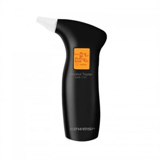 Digital Lcd Display Tester Alert Device Breathalyzer Alcohol Detector Black