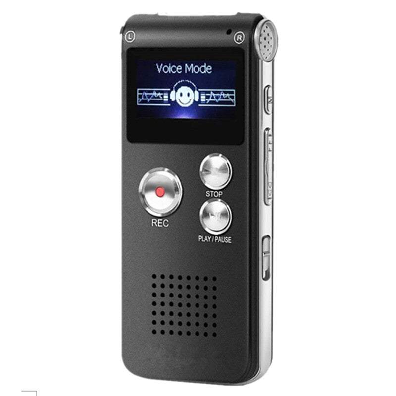 Sound Recorders Digital Voice Activated For Lectures Meetings Audio Mini Dictaphone With Mp3 Player