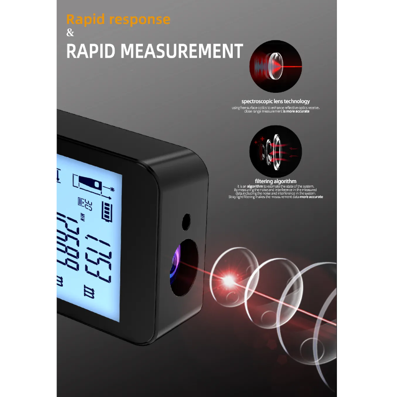 Digital Rangefinder 120M Distance Meter Laser Tape Measure