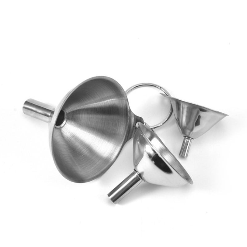 Stainless Steel All Purpose Mini Oil Wine Integrated Funnel Liquid