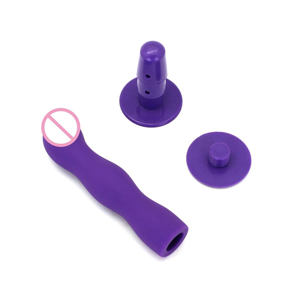 Dildo With Harness Strapon Panties Purple Pink Black Dong