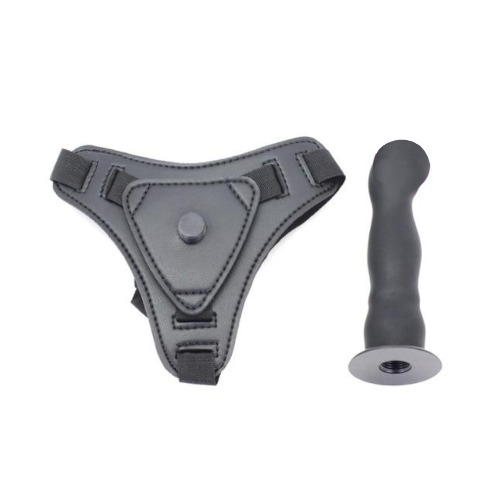 Dildo With Harness Strapon Panties Purple Pink Black Dong