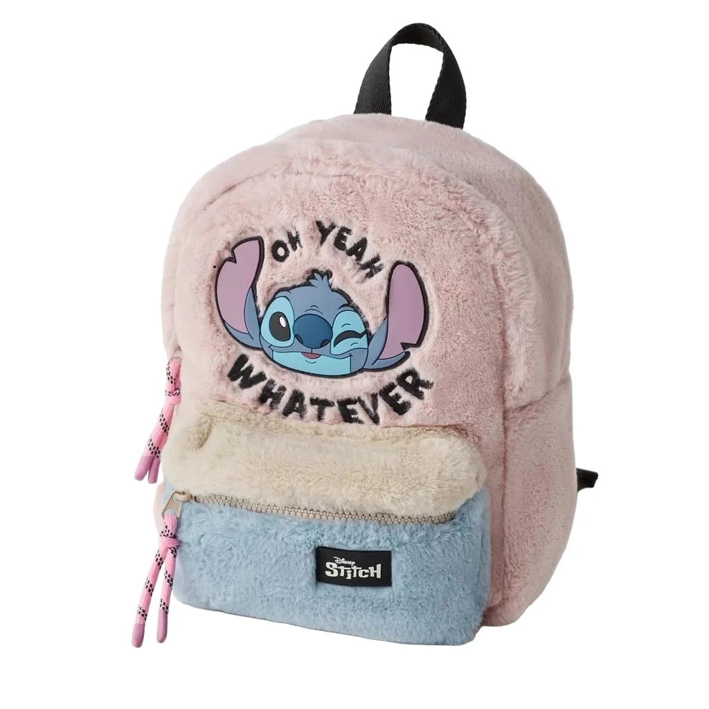 Disney Cartoon Stitch New Kids Backpack Mini Schoolbag Girls And Boys Cute Shoulder Bag