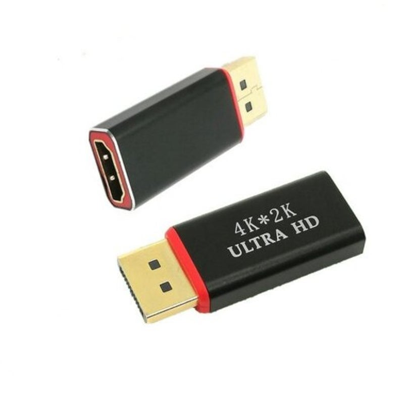 Displayport To Hdmi Adapter Dp Converter Supports 4K Black