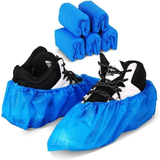 Shoe Care Disposable Covers Are Waterproof Dustproof One Size Non Slip Blue Protect Your Shoes Floor Carpet 50 Pair