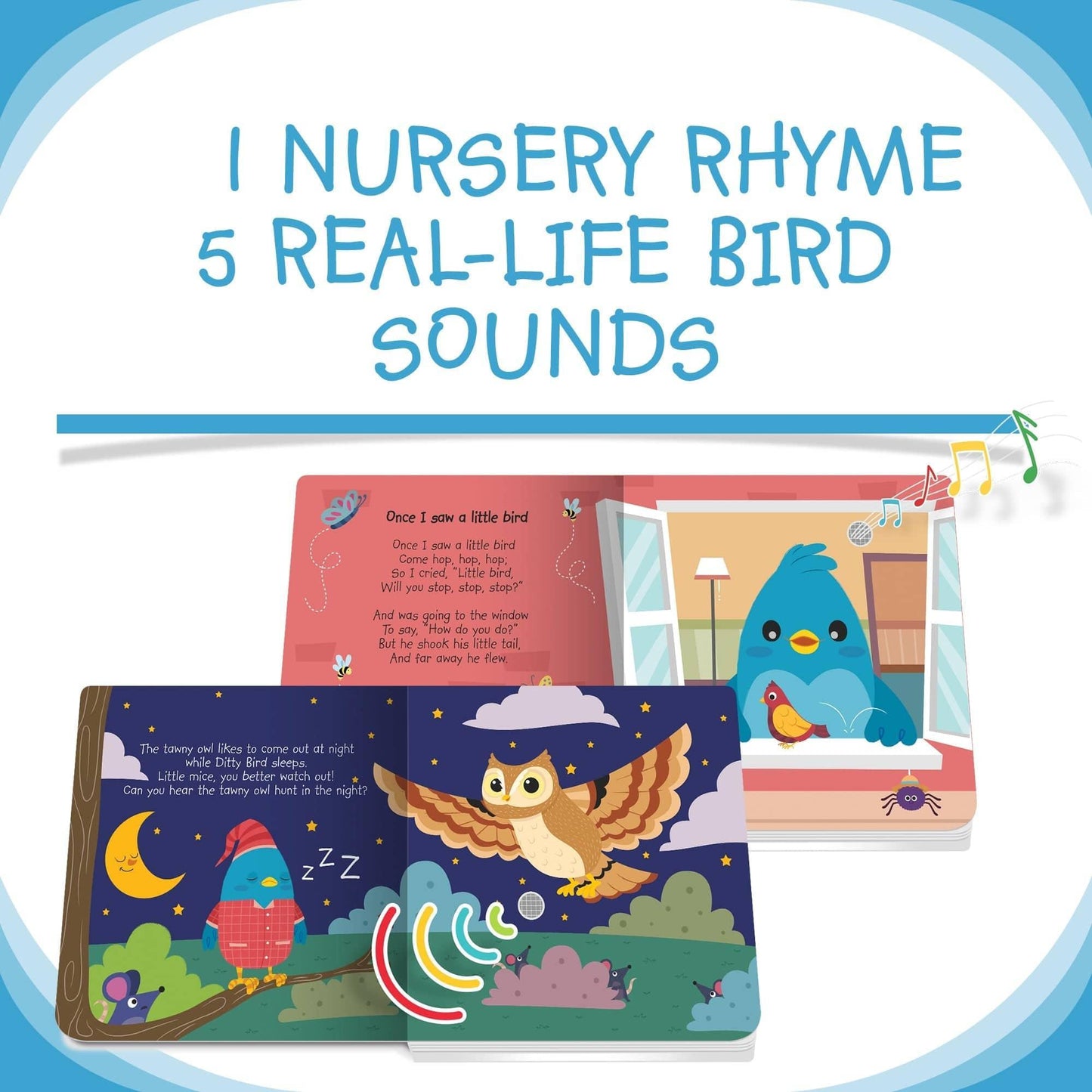 Ditty Bird Songs Baby Learning Book With Calls And Rhyme