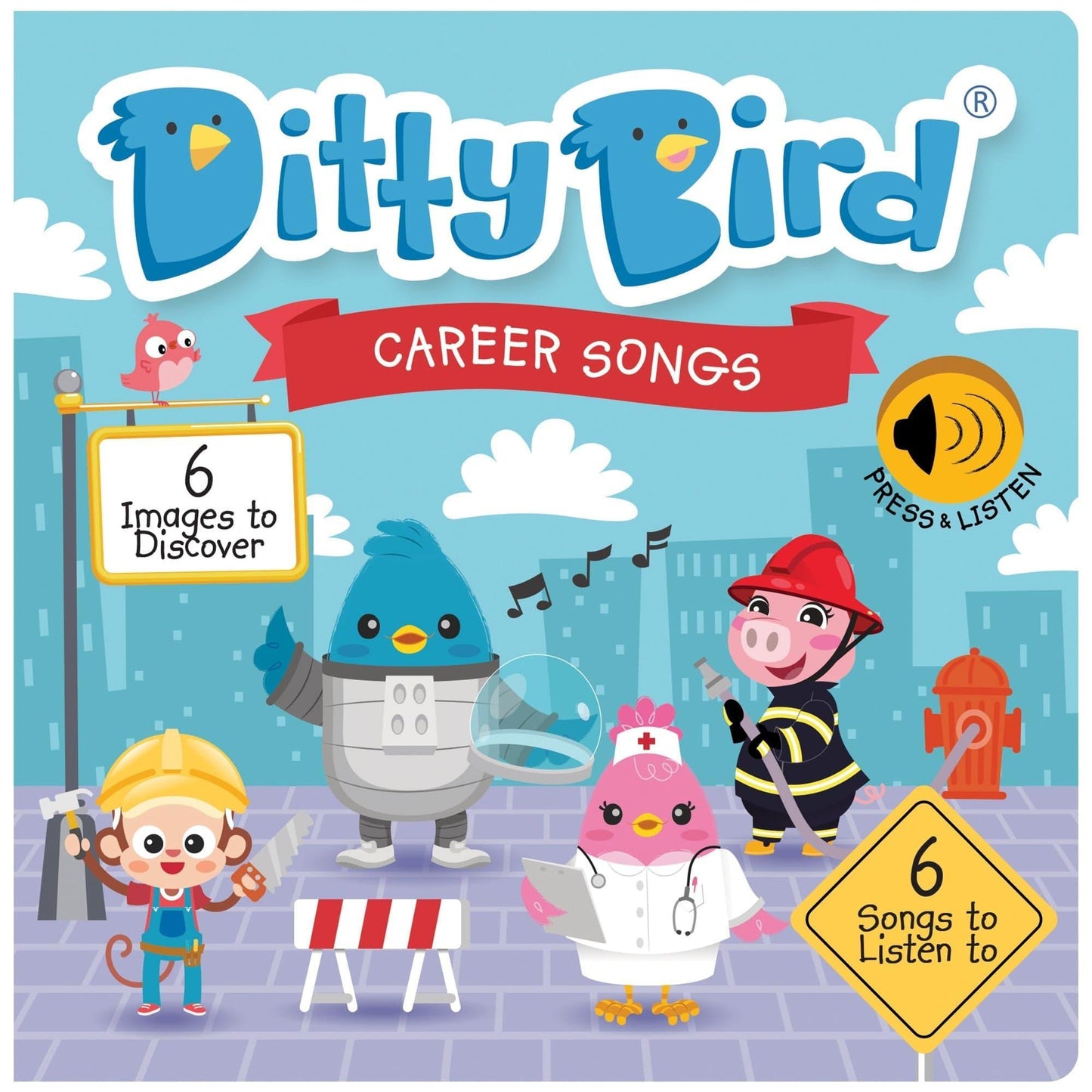 Ditty Bird Career Songs For Preschoolers Educational Music Cd