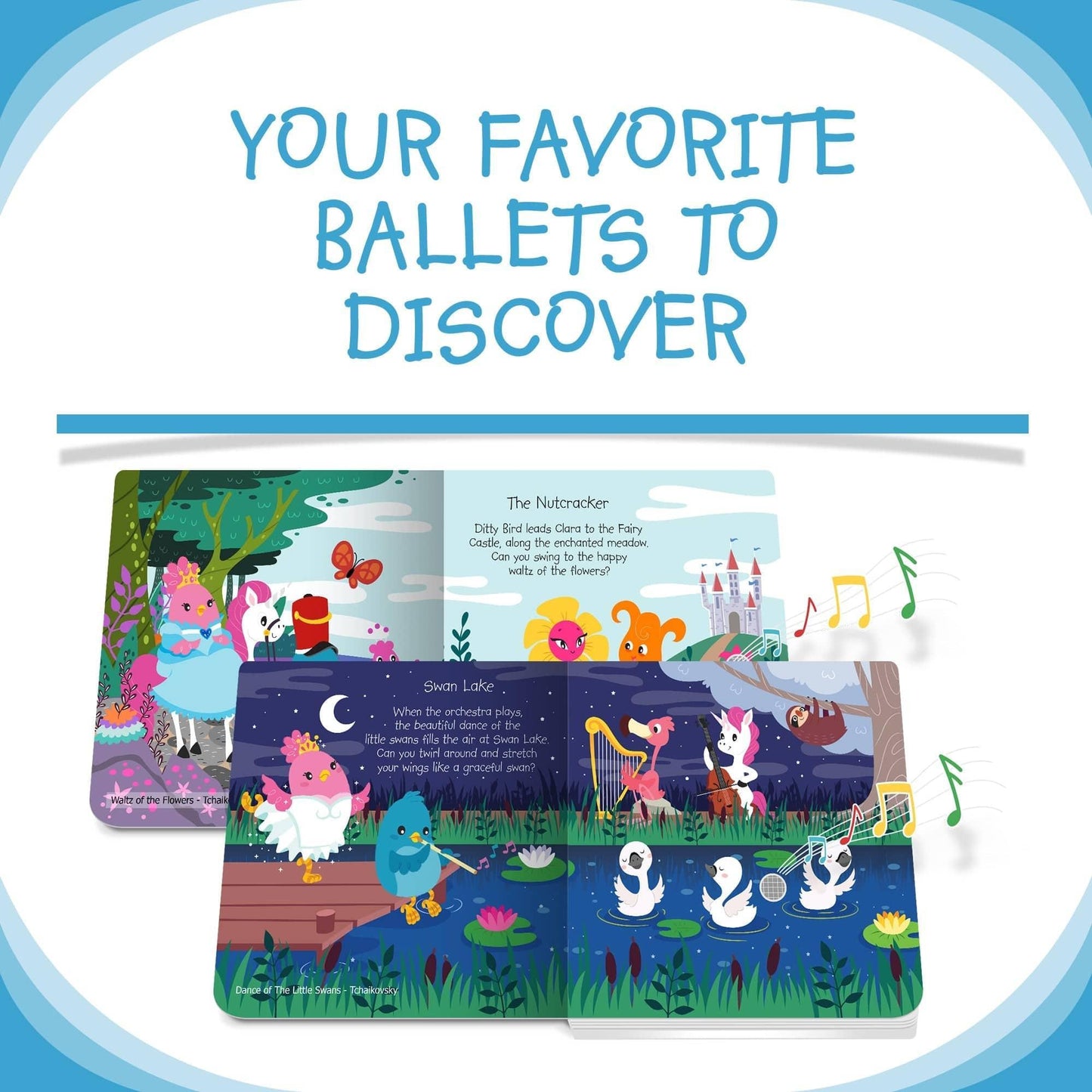 Ditty Bird Classical Ballet Music For Kids Swan Lake Nutcracker Dance Toy