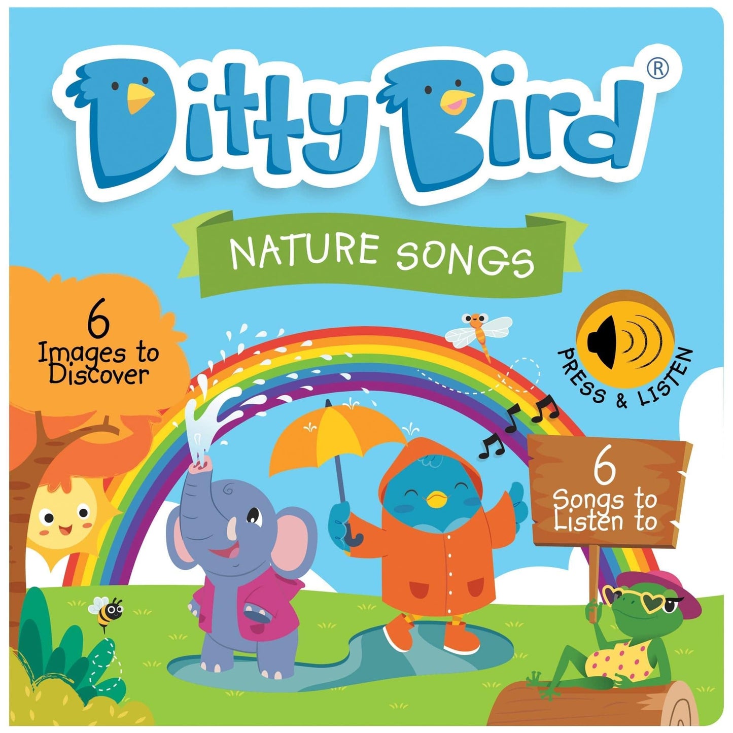 Ditty Bird Nature Songs Book For Kids Educational About Weather Animals And Seasons