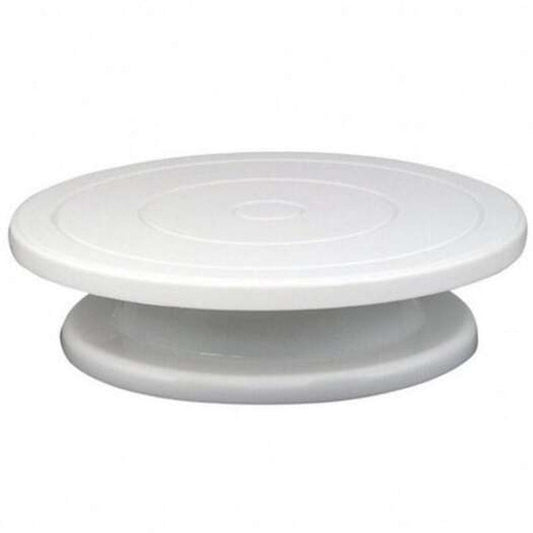 Diy Cream Console Cake Turntable Bake Frame Kitchen Baking Tool White
