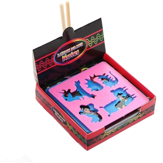 Diy Kids Craft Black Scratching Paper With Stencils