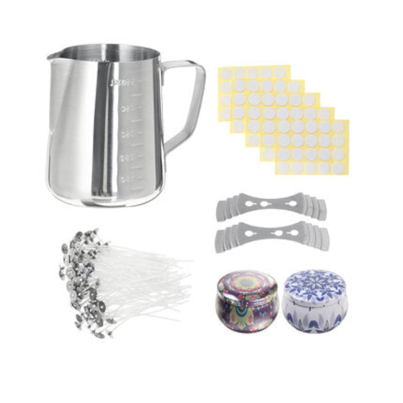 Diy Candle Making Craft Tool Set Pouring Pot Wicks Wax Kit