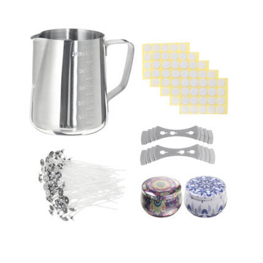 Diy Candle Making Craft Tool Set Pouring Pot Wicks Wax Kit