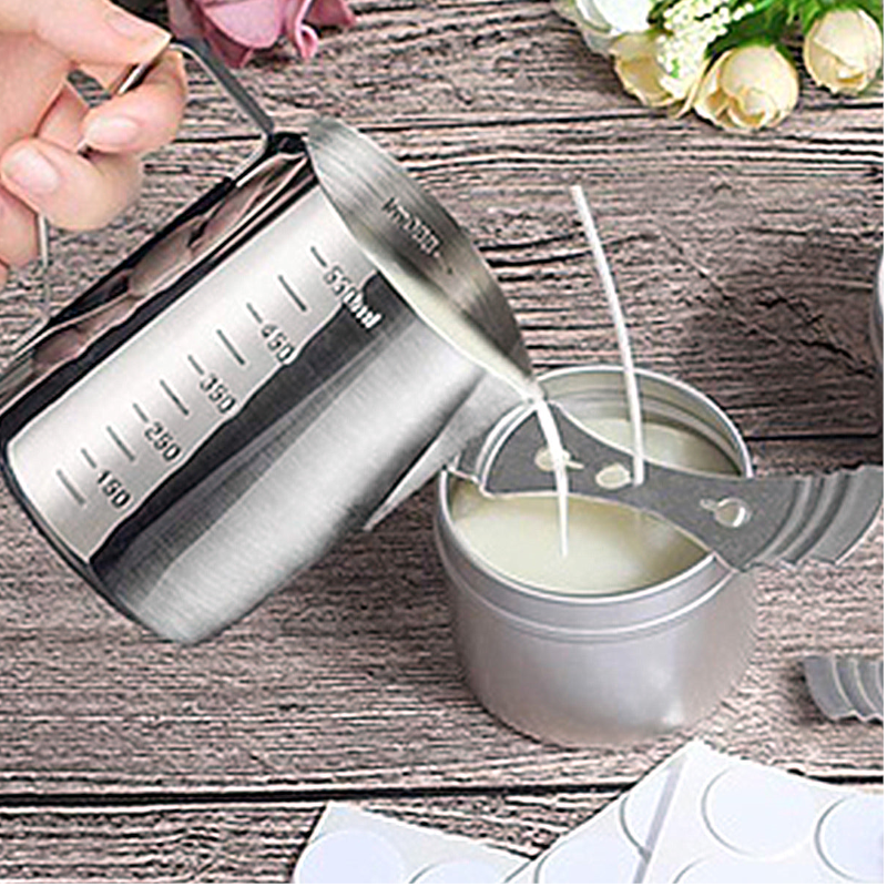 Diy Candle Making Craft Tool Set Pouring Pot Wicks Wax Kit