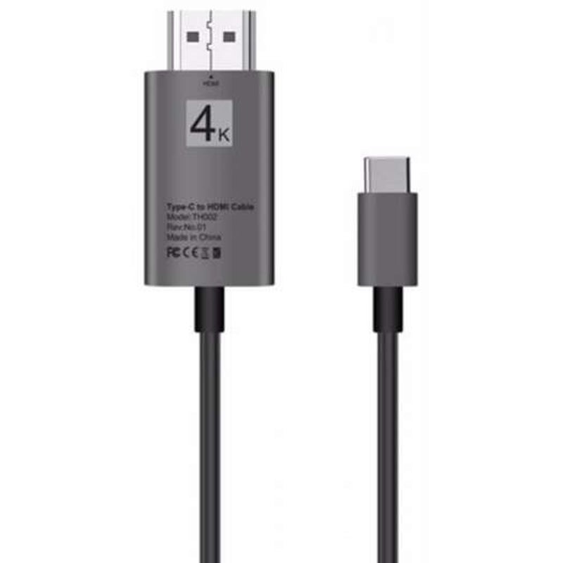 Dl Link Th002 Usb 3.1 Type C To 4K Hdmi Hdtv Cable Adapter Dark Gray