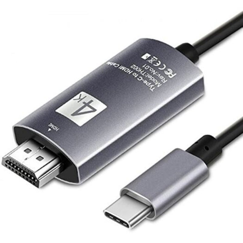 Dl Link Th002 Usb 3.1 Type C To 4K Hdmi Hdtv Cable Adapter Dark Gray
