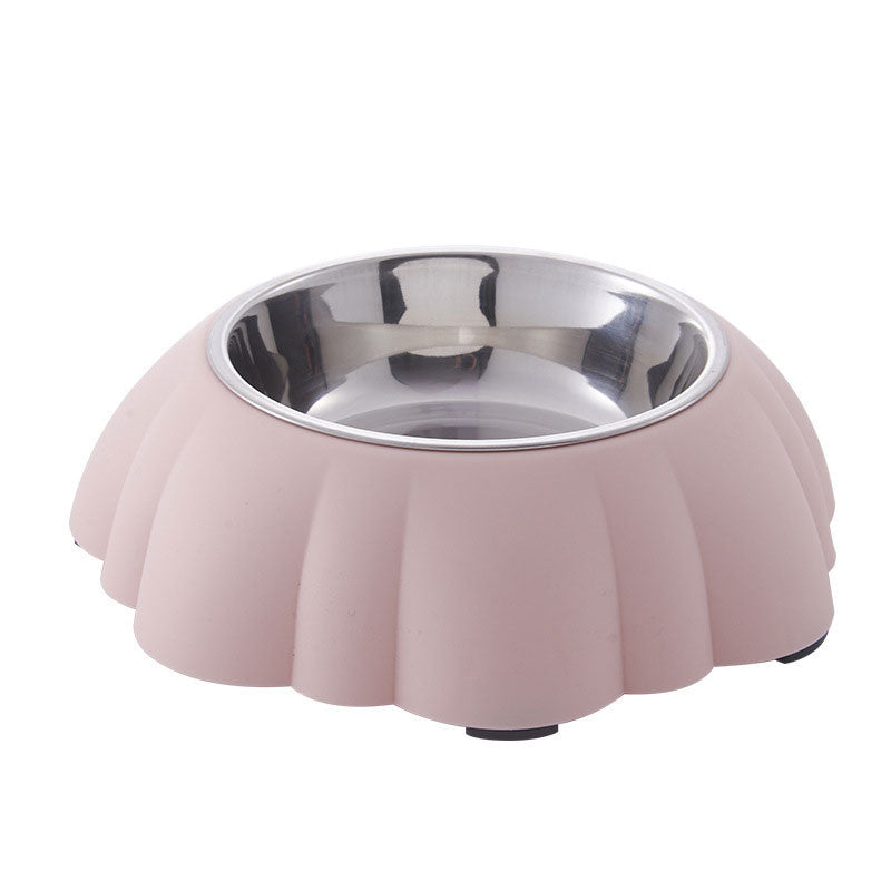 Pet Bowl Stainless Steel Inner Durable Outer Base