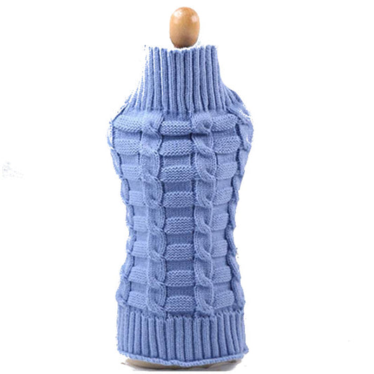Dog Apparel Pet Sweater Winter Warm Knitted Clothes