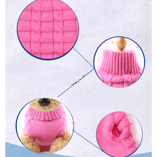 Dog Apparel Pet Sweater Winter Warm Knitted Clothes