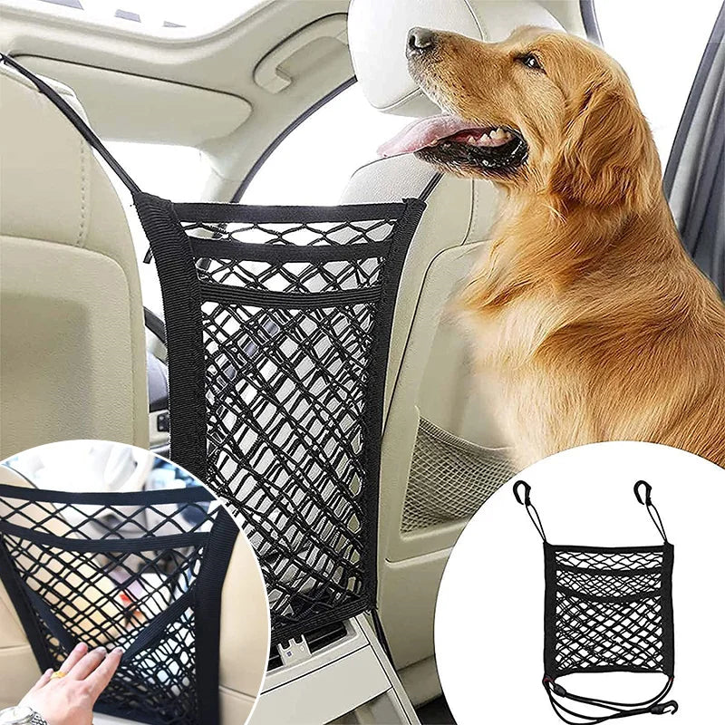 Dog Car Net Barrier Pet Travel Safety Carrier Rear Seat Fence