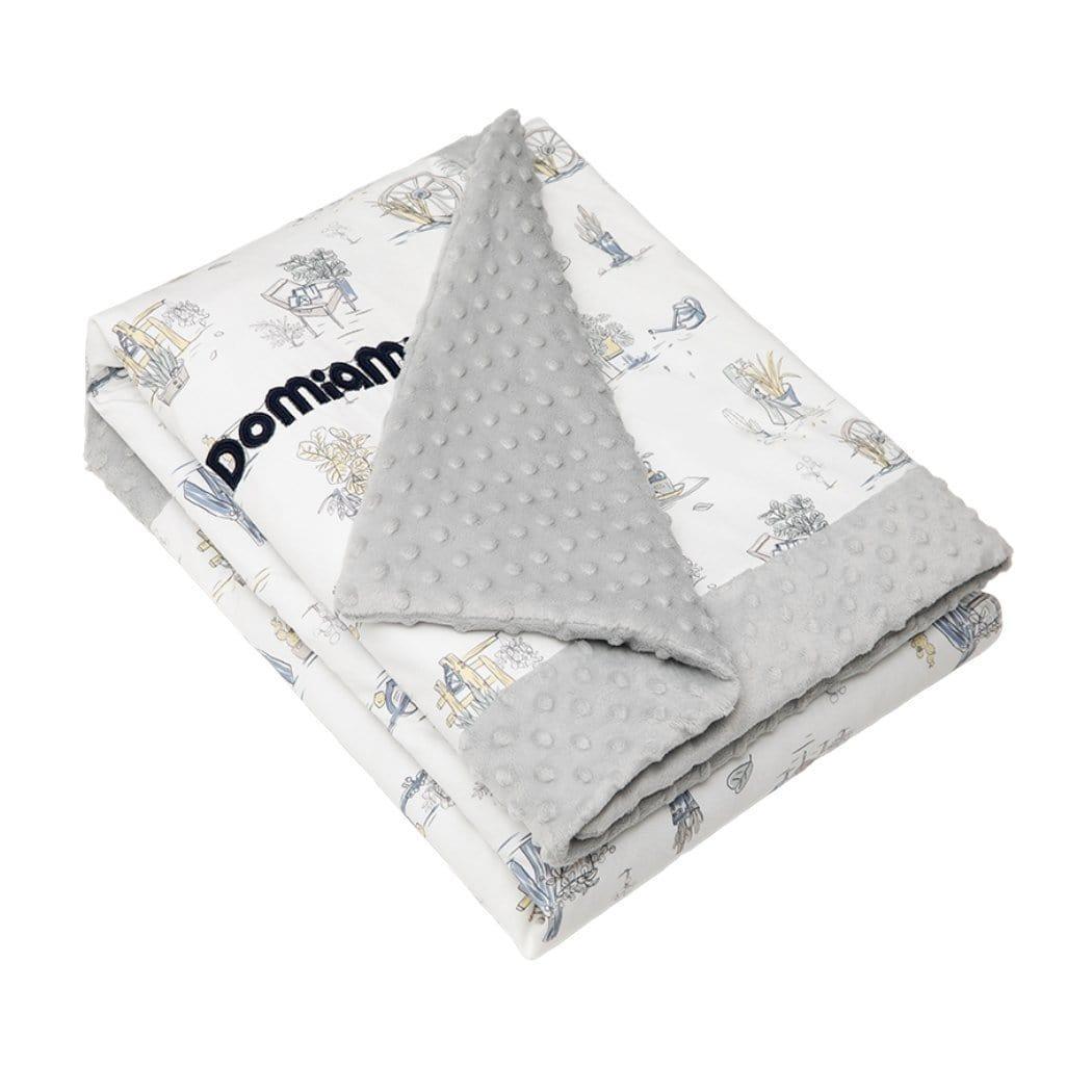 Thick Padded Minky Cotton Kids Blanket 25 Tog Wildflower Bouquet Soft Cozy