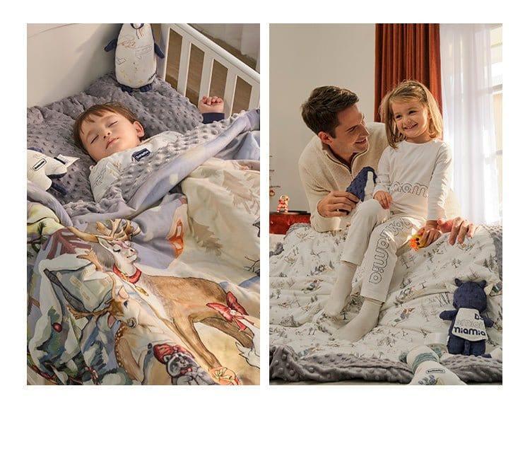 Domimia Thick Padded Minky Dot Cotton Kids Blanket 2.5Tog-Limited Edition