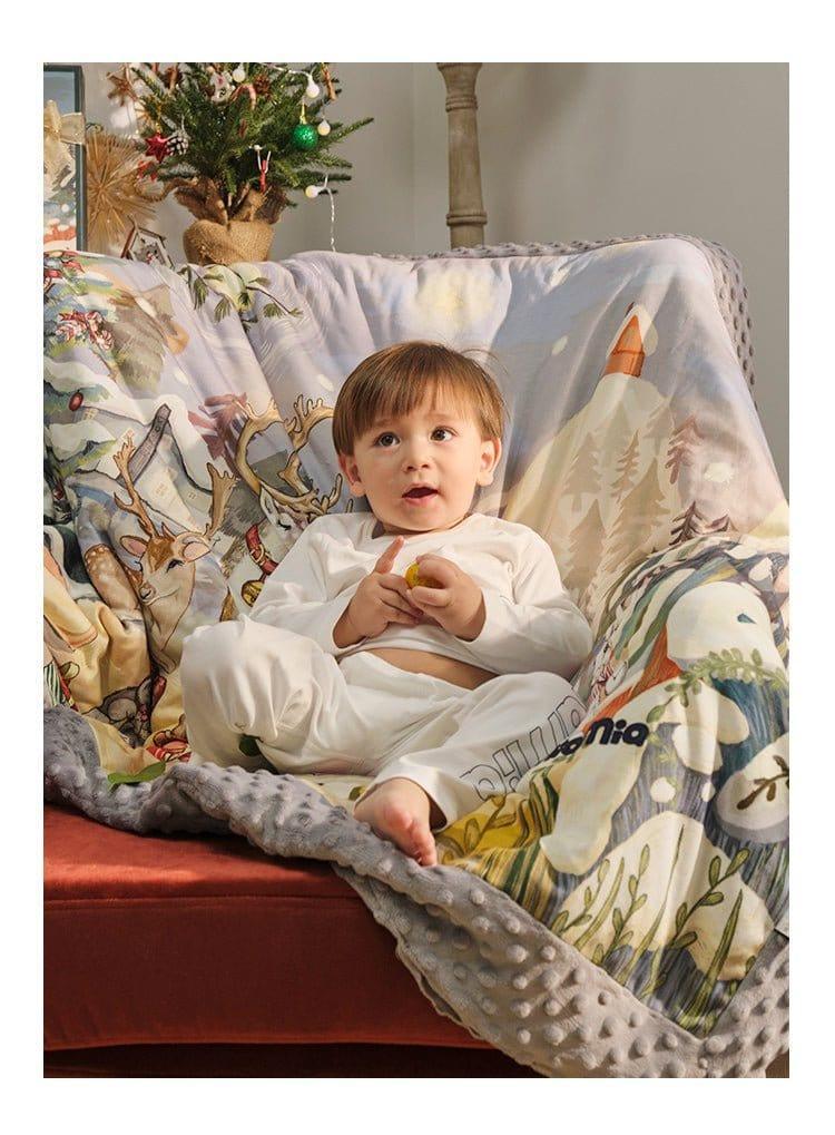 Domimia Thick Padded Minky Dot Cotton Kids Blanket 2.5Tog Limited Edition