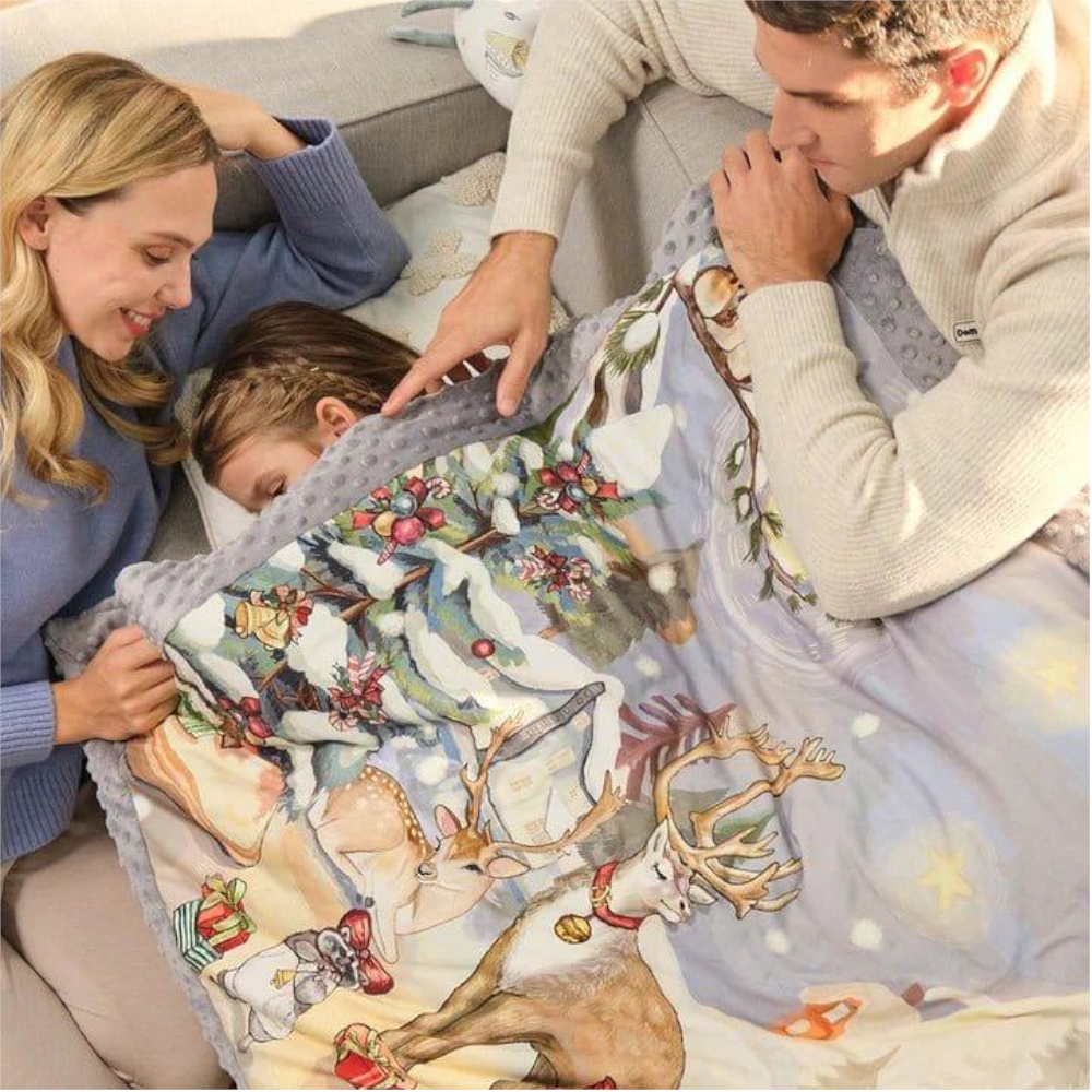 Domimia Thick Padded Minky Dot Cotton Kids Blanket 2.5Tog-Limited Edition