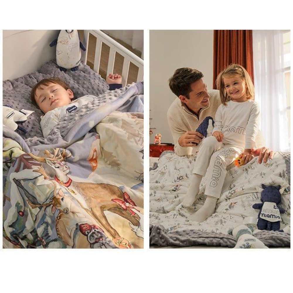 Domimia Thick Padded Minky Dot Cotton Kids Blanket 2.5Tog-Limited Edition