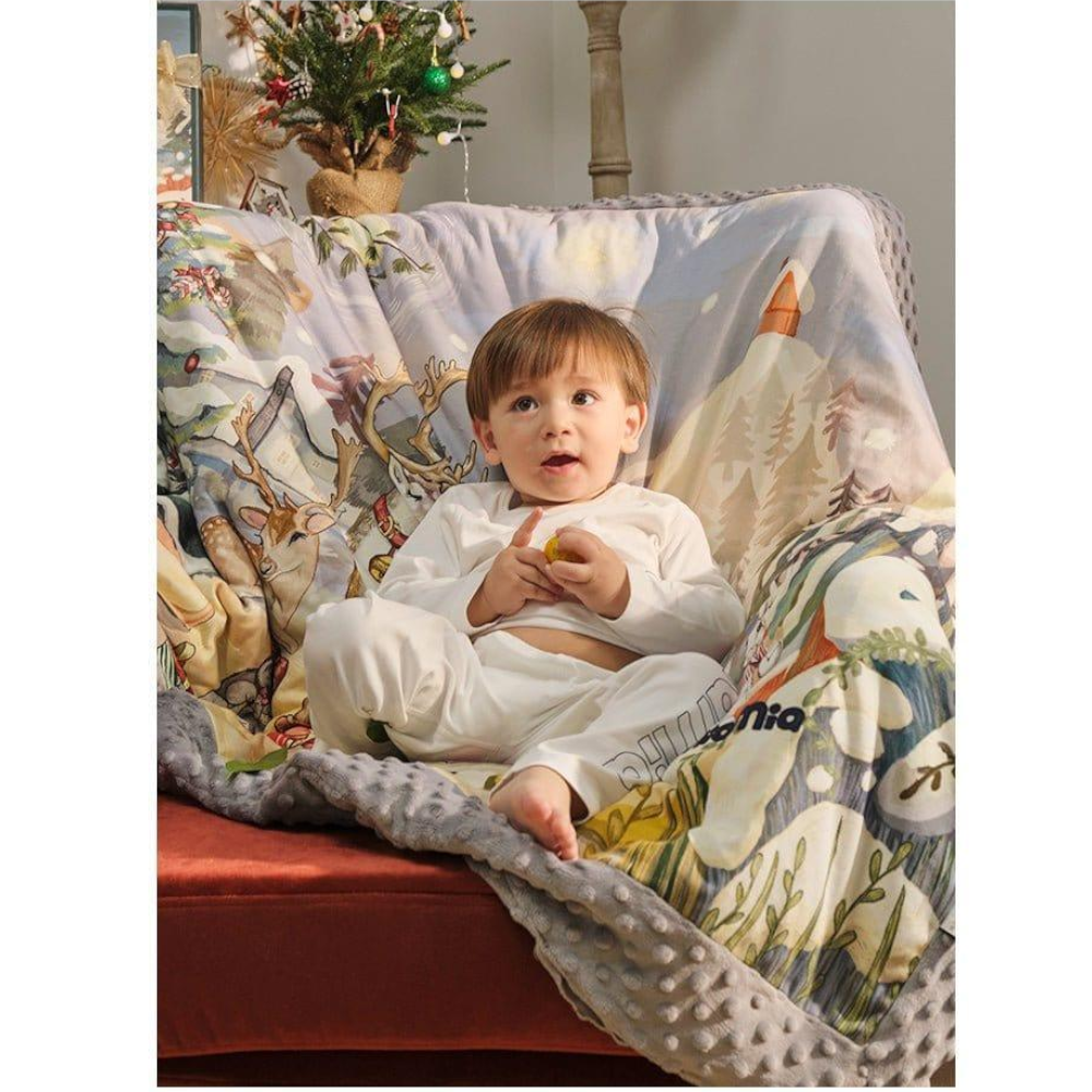 Domimia Thick Padded Minky Dot Cotton Kids Blanket 2.5Tog-Limited Edition