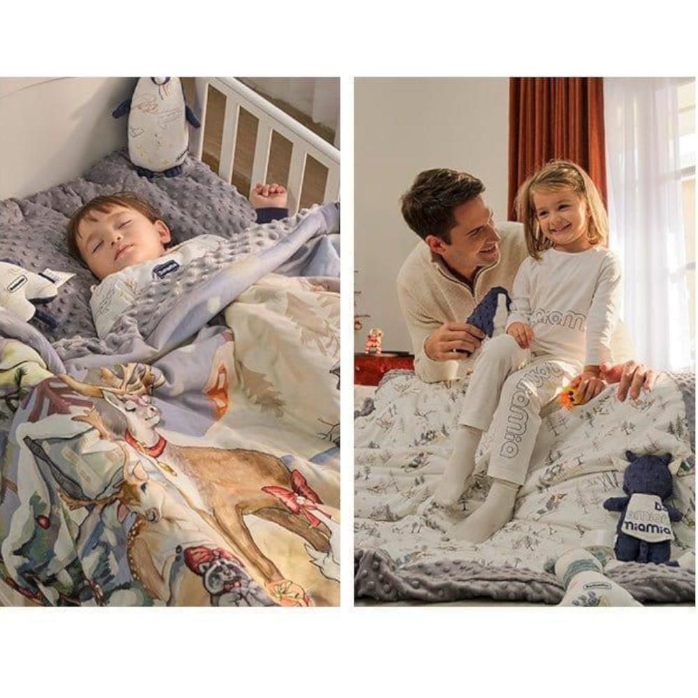 Domimia Thick Padded Minky Dot Cotton Kids Blanket 2.5Tog Limited Edition