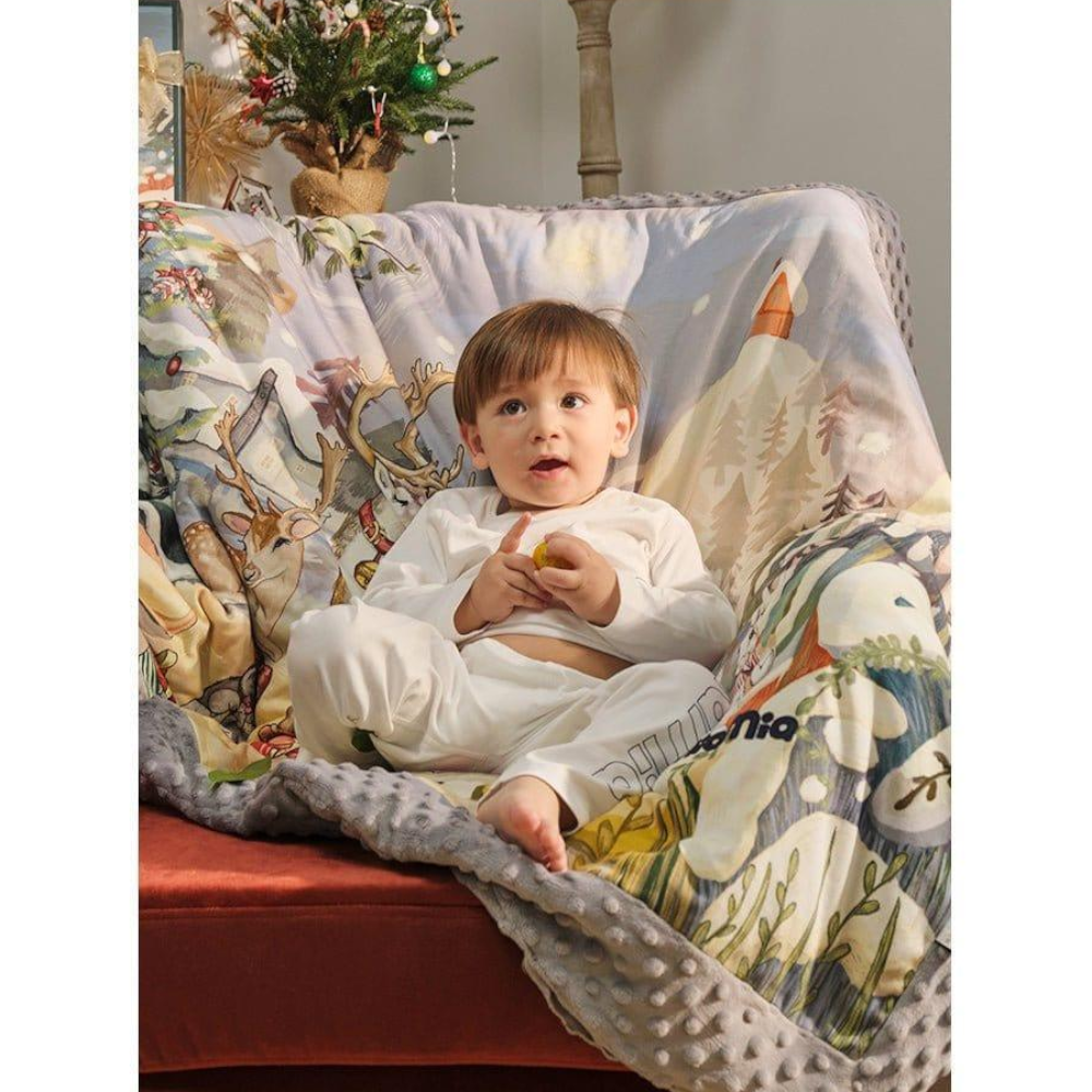 Domimia Thick Padded Minky Dot Cotton Kids Blanket 2.5Tog Limited Edition