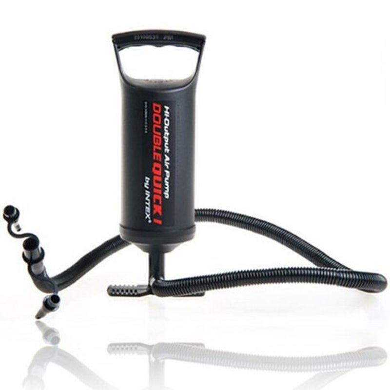Double Actions Mini Manual Handheld Inflator Air Pump Black
