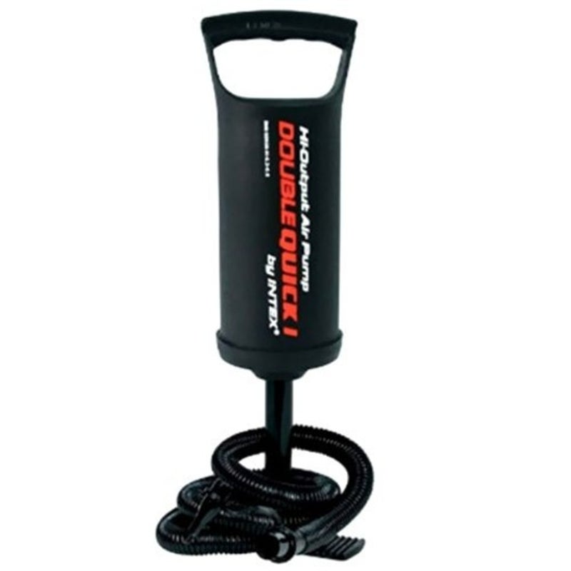 Double Actions Mini Manual Handheld Inflator Air Pump Black