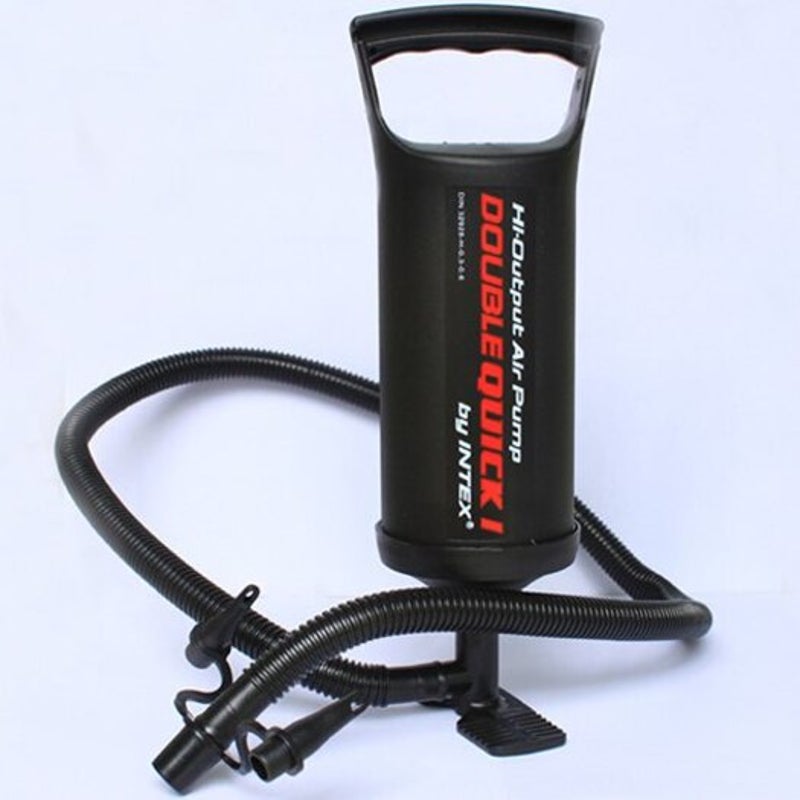 Double Actions Mini Manual Handheld Inflator Air Pump Black