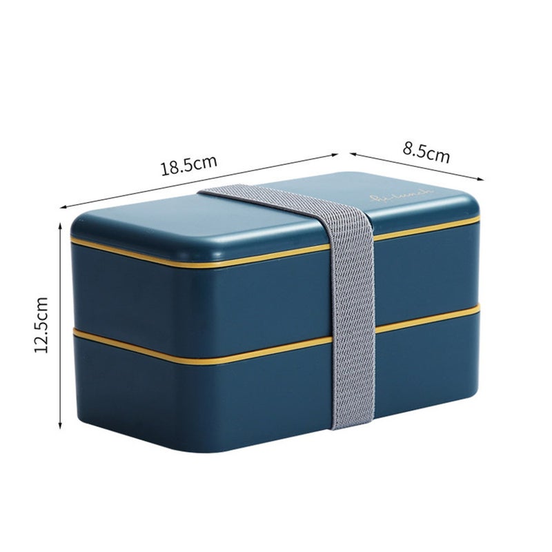 Double Layer Separated Bento Box Portable Microwave Food Lunchbox