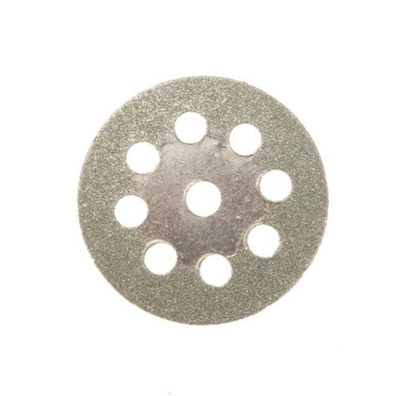 Double Sided Diamond Cutting Discs 10 Pcs Silver 25Mm