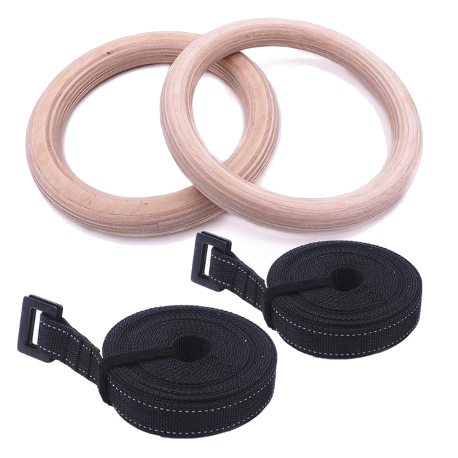 Double Birch Gymnastics Training Rings Crossfit Sport Exercise 28 / 32Mm Fitness