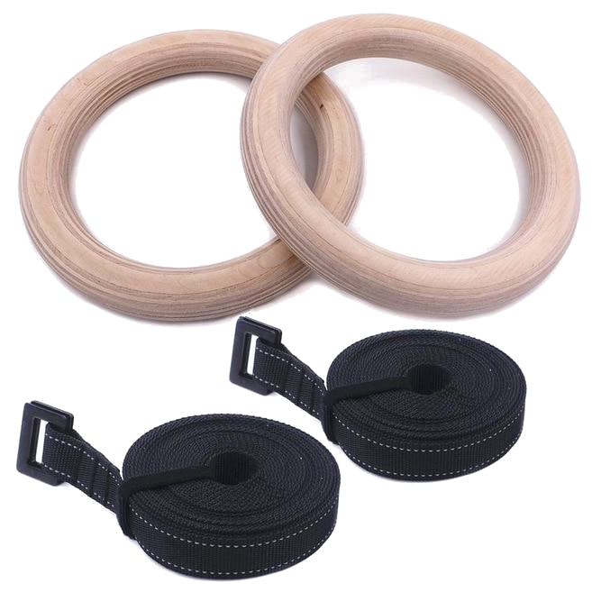 Double Birch Gymnastics Training Rings Crossfit Sport Exercise 28 / 32Mm Fitness