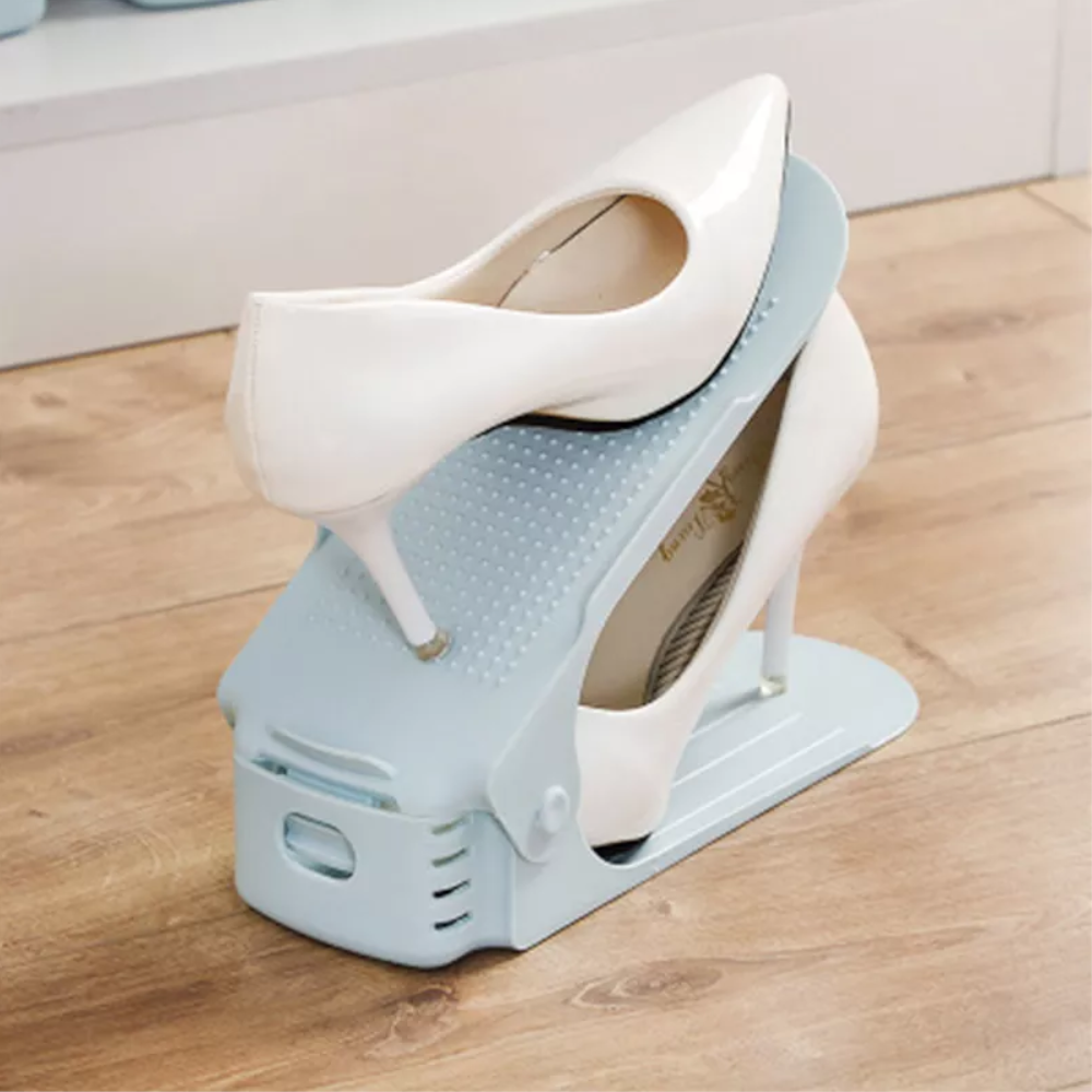 Double Layer Shoe Rack Bracket Cabinet Shoes Storage Shoebox