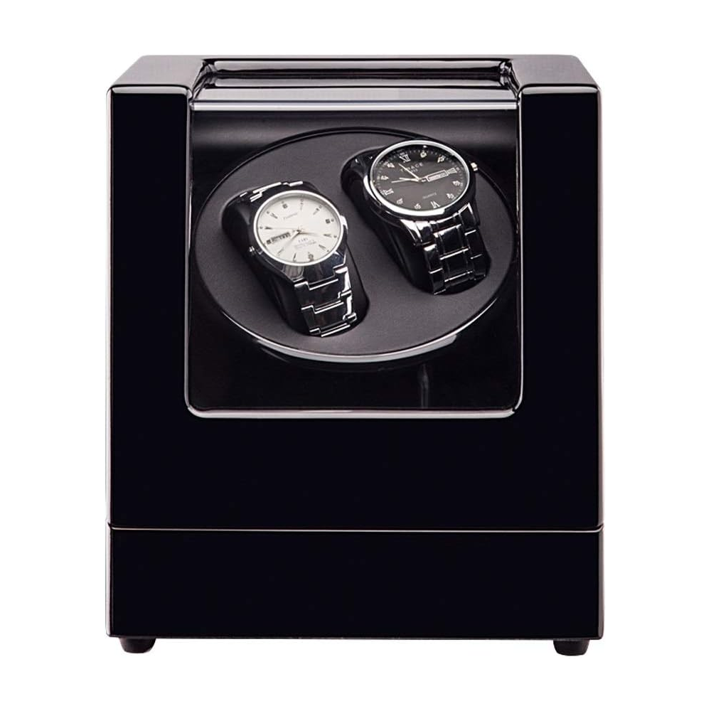 Double Watch Automatic Winding Box Mechanical Device With Led