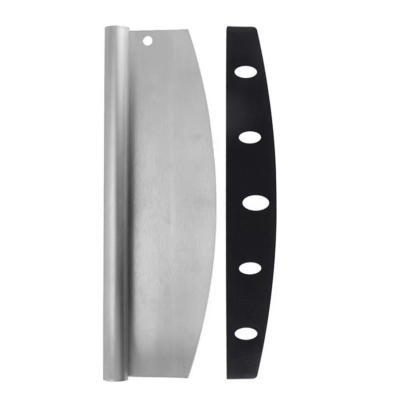 35 X 11 Inch Stainless Steel Pizza Cutter With Protective Cover Kitchen Tool