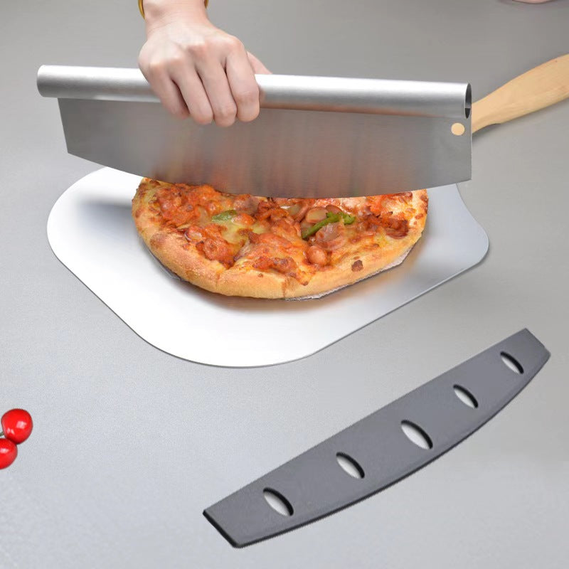 35 X 11 Inch Stainless Steel Pizza Cutter With Protective Cover Kitchen Tool