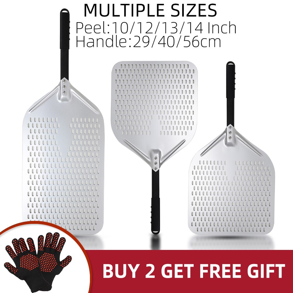 Pizza Shovel 33 Centimetre X 62 Silver For Perforated Peel Metal Handle