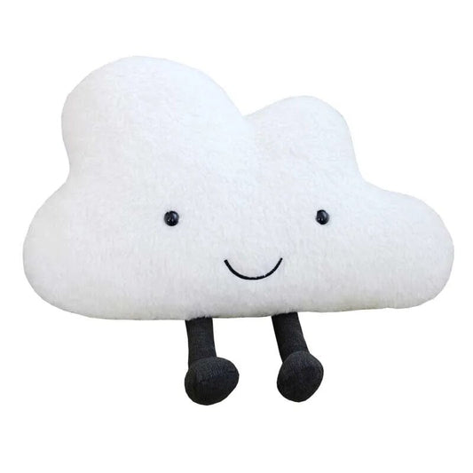 Plush Cloud Shape Pillow With Legs Soft Cushion For Decor Comfort