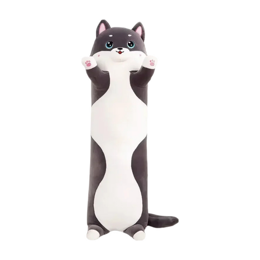 Side Sleeping Body Pillow Black Husky Long For Children Adults