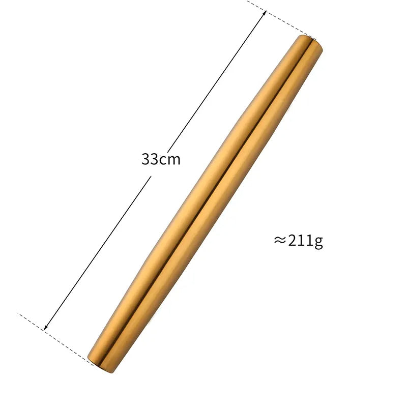 Stainless Steel Rolling Pin For Restaurant Kitchenware And Baking Accessories