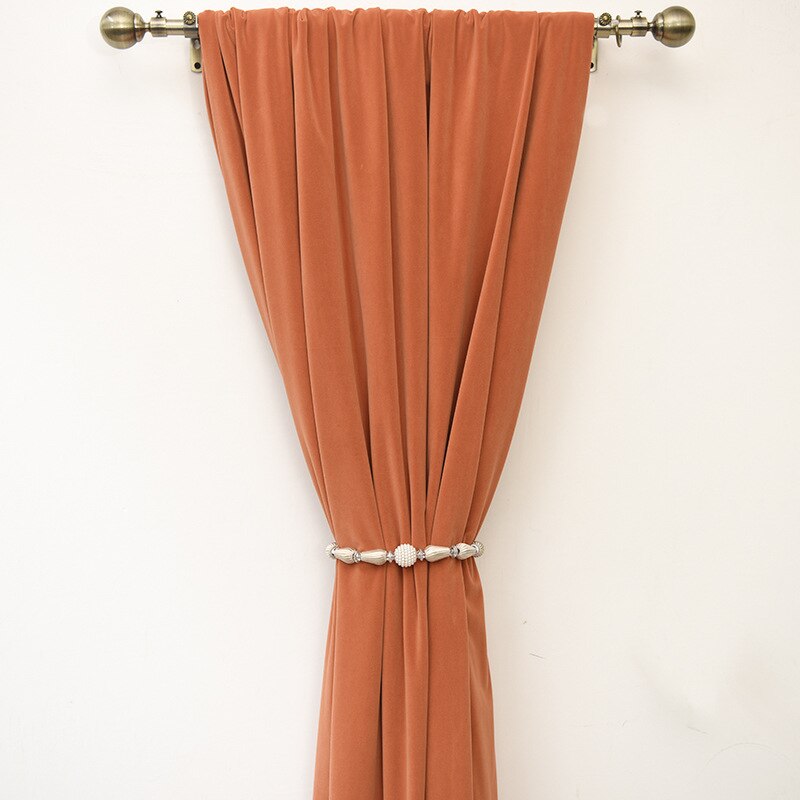 250 Centimetre Mustard High Quality Modern Velvet Blackout Curtains For